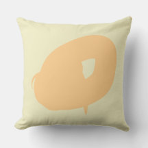 Diseño expresivo reversible tiro Pillow
