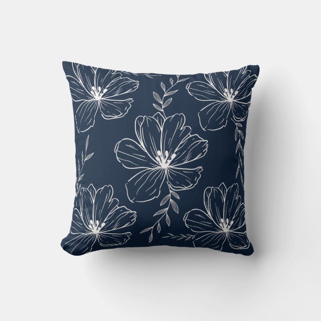 Cojín Decorativo Diseño floral (Anverso)