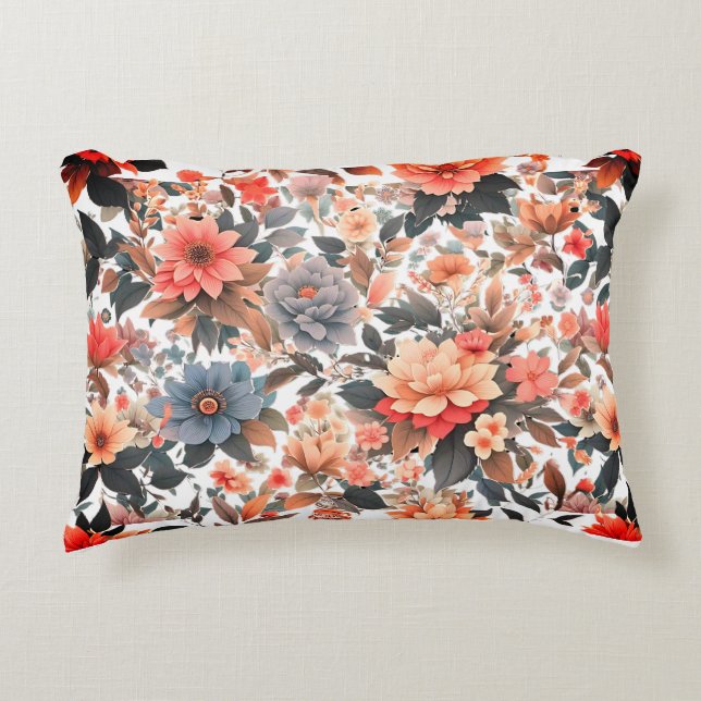 Cojín Decorativo Diseño floral (Anverso)