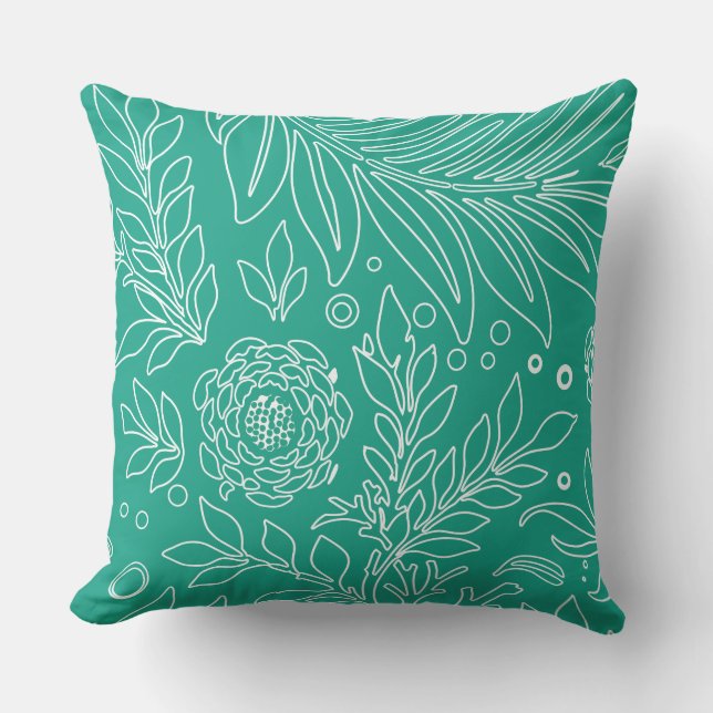 Cojín Decorativo Diseño floral 34 (Anverso)