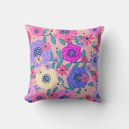 Cojín Decorativo Diseño floral de fantasía