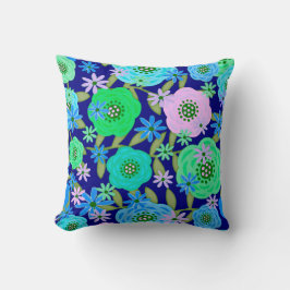 Cojín Decorativo Diseño floral de fantasía