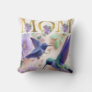 Cojín Decorativo Diseño floral de mamá vibrante