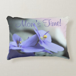 Cojín Decorativo Diseño floral de Periwinkle
