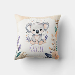 Cojín Decorativo Diseño floral del bebé Koala Pillow Boho -