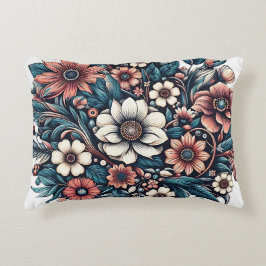 Cojín Decorativo Diseño floral espléndido