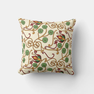 Cojín Decorativo diseño floral inspirado en el Art Nouveau