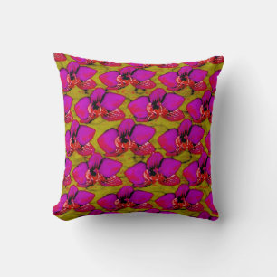 Cojín Decorativo Diseño floral magenta genial