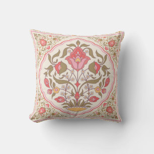 Cojín Decorativo Diseño floral ornamentado de estilo oriental