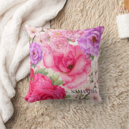Cojín Decorativo Diseño Floral Personalizado