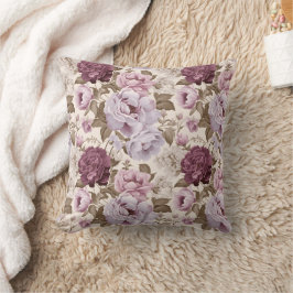 Cojín Decorativo Diseño floral silencioso vintage