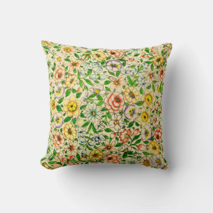 Cojín Decorativo Diseño floral tradicional de primavera india