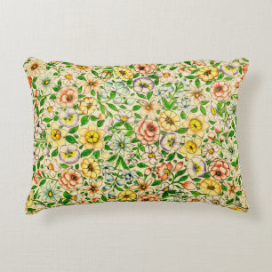 Cojín Decorativo Diseño floral tradicional de primavera india