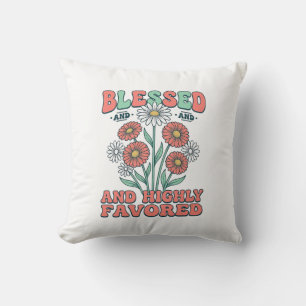 Cojín Decorativo Diseño Floral Vintage Bendito y Altamente Favoreci