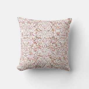 Cojín Decorativo Diseño floral vintage rosa blanco lindo