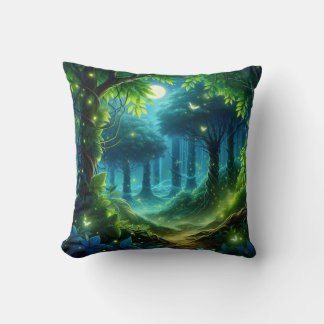 Cojín Decorativo Diseño forestal encantado