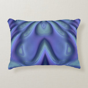 Cojín Decorativo ~Diseño fractal azul BLUEBELLS ~