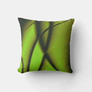 Cojín Decorativo Diseño fractal verde único