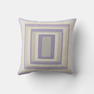 Cojín Decorativo Diseño geométrico de lavanda gris tiza en caja