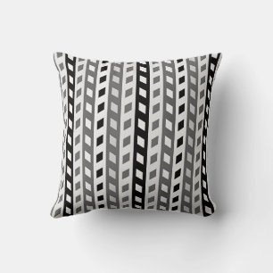 Cojín Decorativo Diseño geométrico, gris, negro, blanco,