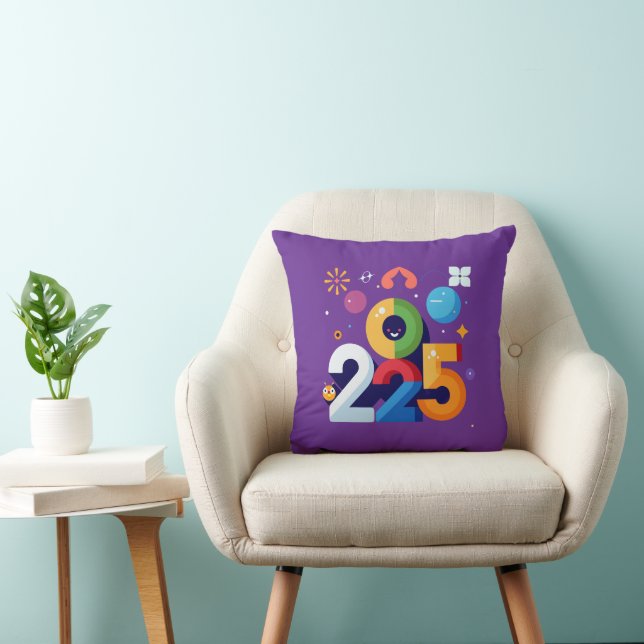 Cojín Decorativo Diseño gráfico divertido e ingenioso 2025 (Silla)