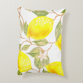 Cojín Decorativo Diseño hermoso limón acuarela