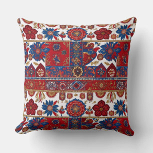 Cojín Decorativo Diseño inspirado en la alfombra serbia Pirot 3