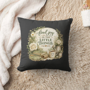 Cojín Decorativo Diseño Inspirador Cottagecore Floral Botánico