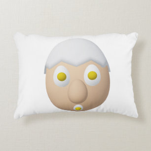Cojín Decorativo Diseño lindo de personaje de huevo extravagante RG