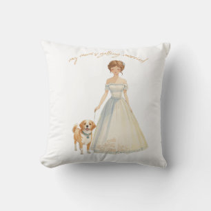 Cojín Decorativo Diseño Mi Mamá Se Casa Perro de Boda