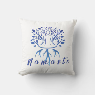 Cojín Decorativo Diseño minimalista de yoga y mediación