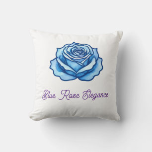 Cojín Decorativo Diseño minimalista romántico rosa azul floral rega