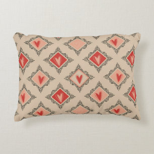 Cojín Decorativo Diseño Minimalista Tribal Heart Rosa Polvoriento