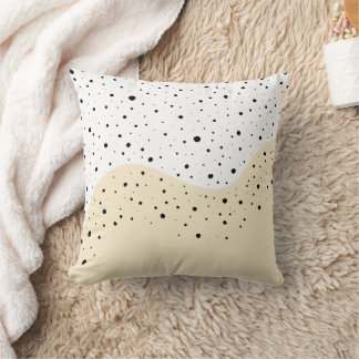 Cojín Decorativo Diseño mínimo beige con puntos