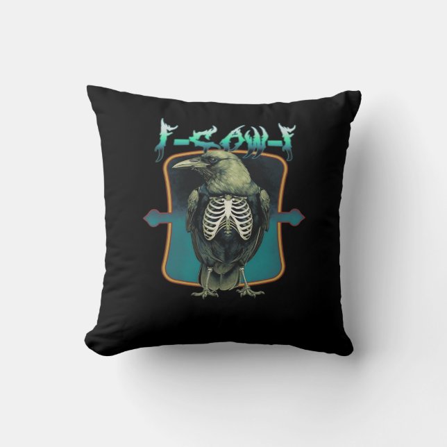 Cojín Decorativo Diseño Mínimo F-Caw-F (Anverso)