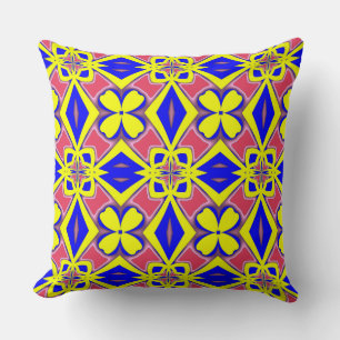 Cojín Decorativo Diseño moderno de patrón de tela multicolor para m
