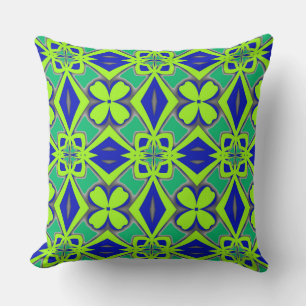 Cojín Decorativo Diseño moderno de patrones de tela multicolor