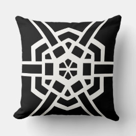 Cojín Decorativo diseño moderno en blanco y negro