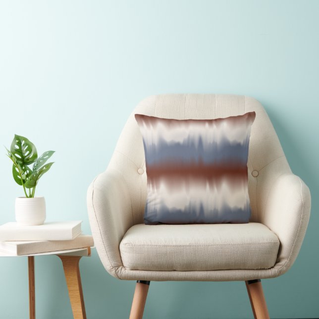 Cojín Decorativo Diseño moderno mezclado rojo, blanco y azul (Silla)