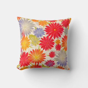 Cojín Decorativo Diseño moderno Red Daisy BOHO
