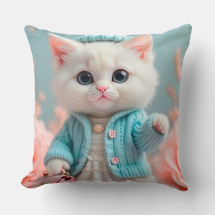 Cojín Decorativo Diseño moderno y elegante de gatos de Moda