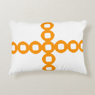 Cojín Decorativo Diseño Naranja moderno y elegante