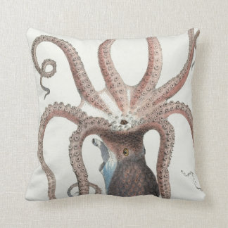 Cojín Decorativo Diseño náutico del pulpo/del calamar/Cojín