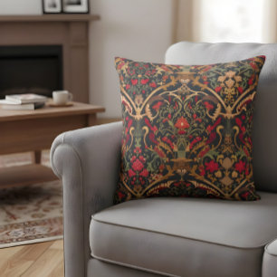 Cojín Decorativo Diseño ornamental inspirado por William Morris
