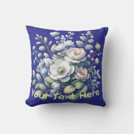 Cojín Decorativo diseño personalizado azul