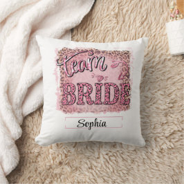Cojín Decorativo Diseño personalizado de Bride Equipo Fierce & Fun