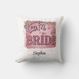 Cojín Decorativo Diseño personalizado de Bride Equipo Fierce & Fun