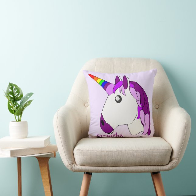 Cojín Decorativo Diseño personalizado de unicornio (Silla)