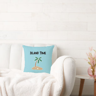 Cojín Decorativo Diseño Personalizado Getaway de la Isla del Árbol