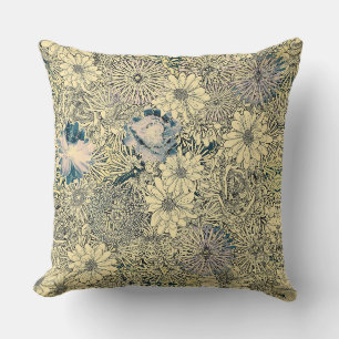 Cojín Decorativo Diseño retro con flores